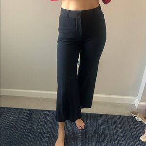 Frame Navy Cropped Pants